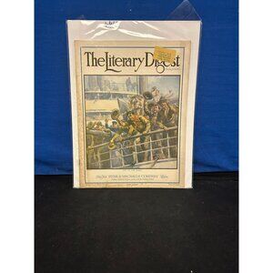 The Literary Digest July 7, 1917 Funk & Wagnalls Vintage Magazine